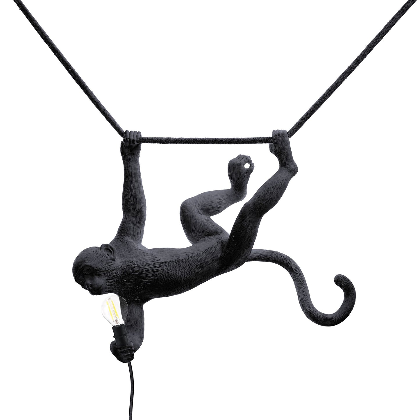 lampadario da esterno swing nero monkey lamp