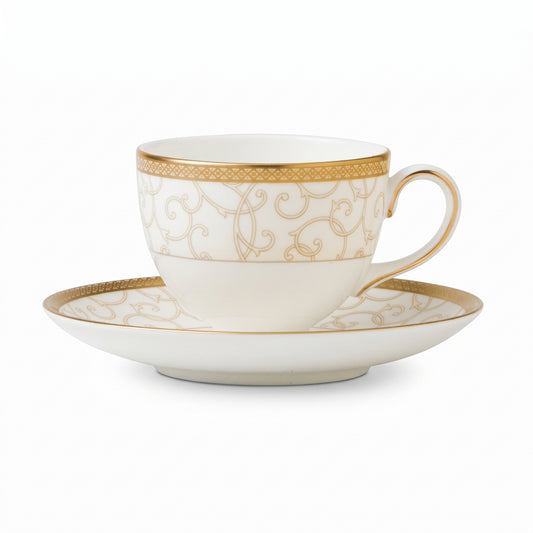 Sei Tazze The Con Piattino Celestial Gold Wedgwood