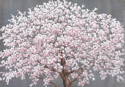 Quadro japan spring 120cm (fondo argentato)