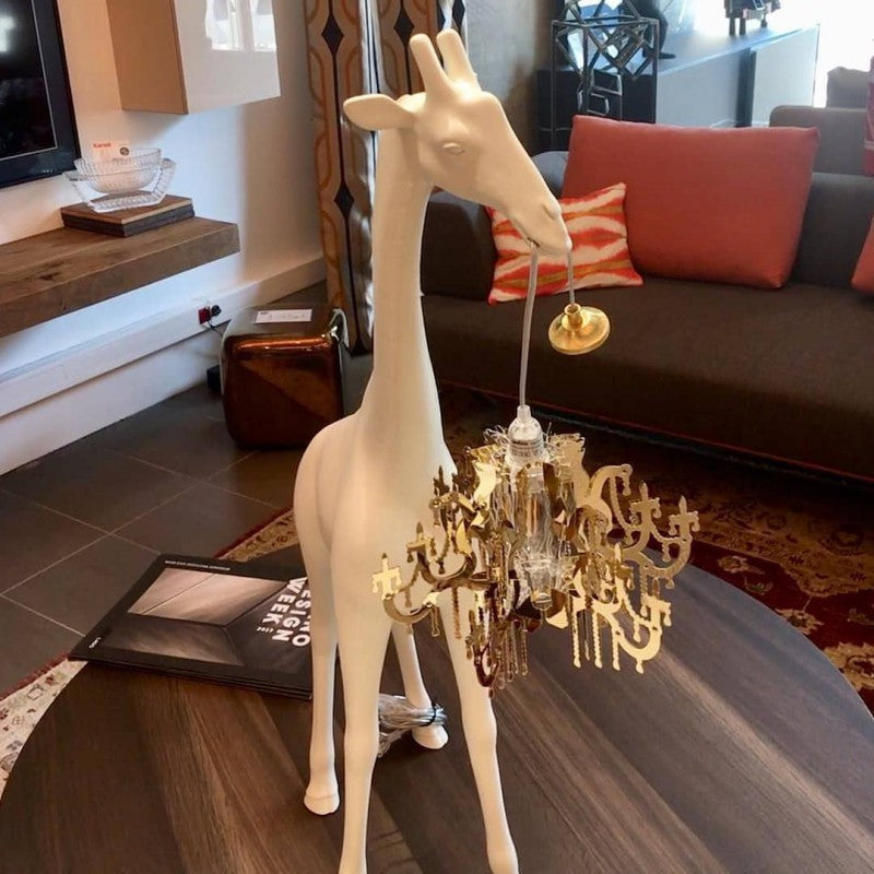 Lampada giraffa bianca Giraffe in Love 100cm