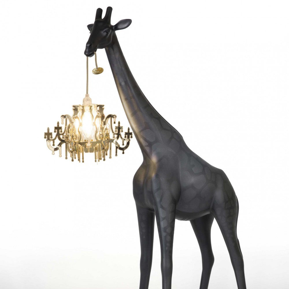 Lampada giraffa nera Giraffe in Love 100cm