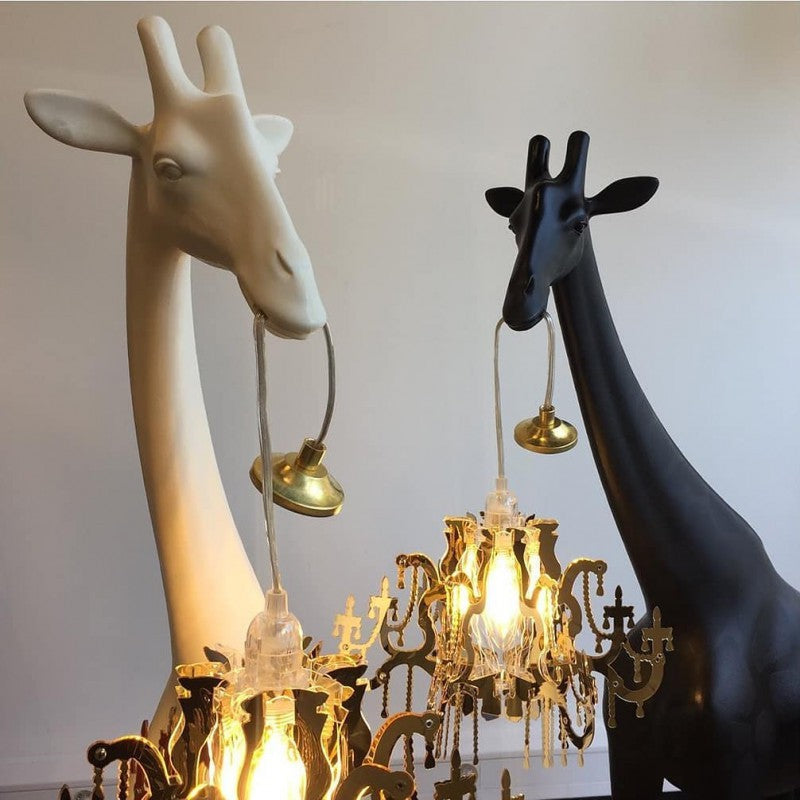 Lampada giraffa nera Giraffe in Love 100cm