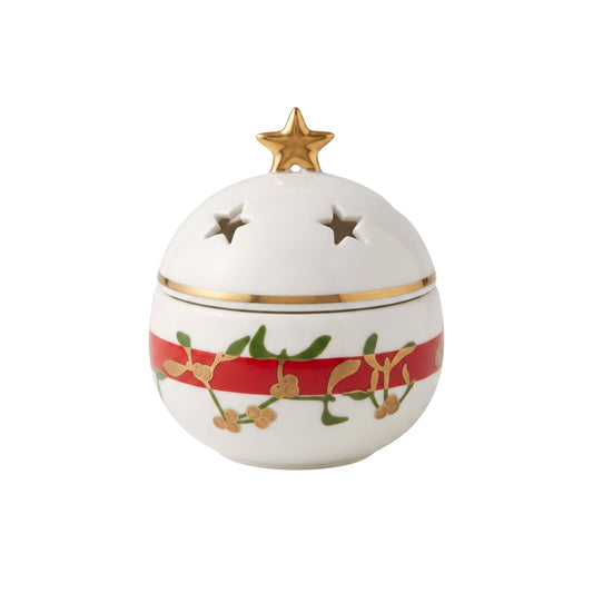 Portacandela Natale Con Candela Mangiafumo Ginori 1735