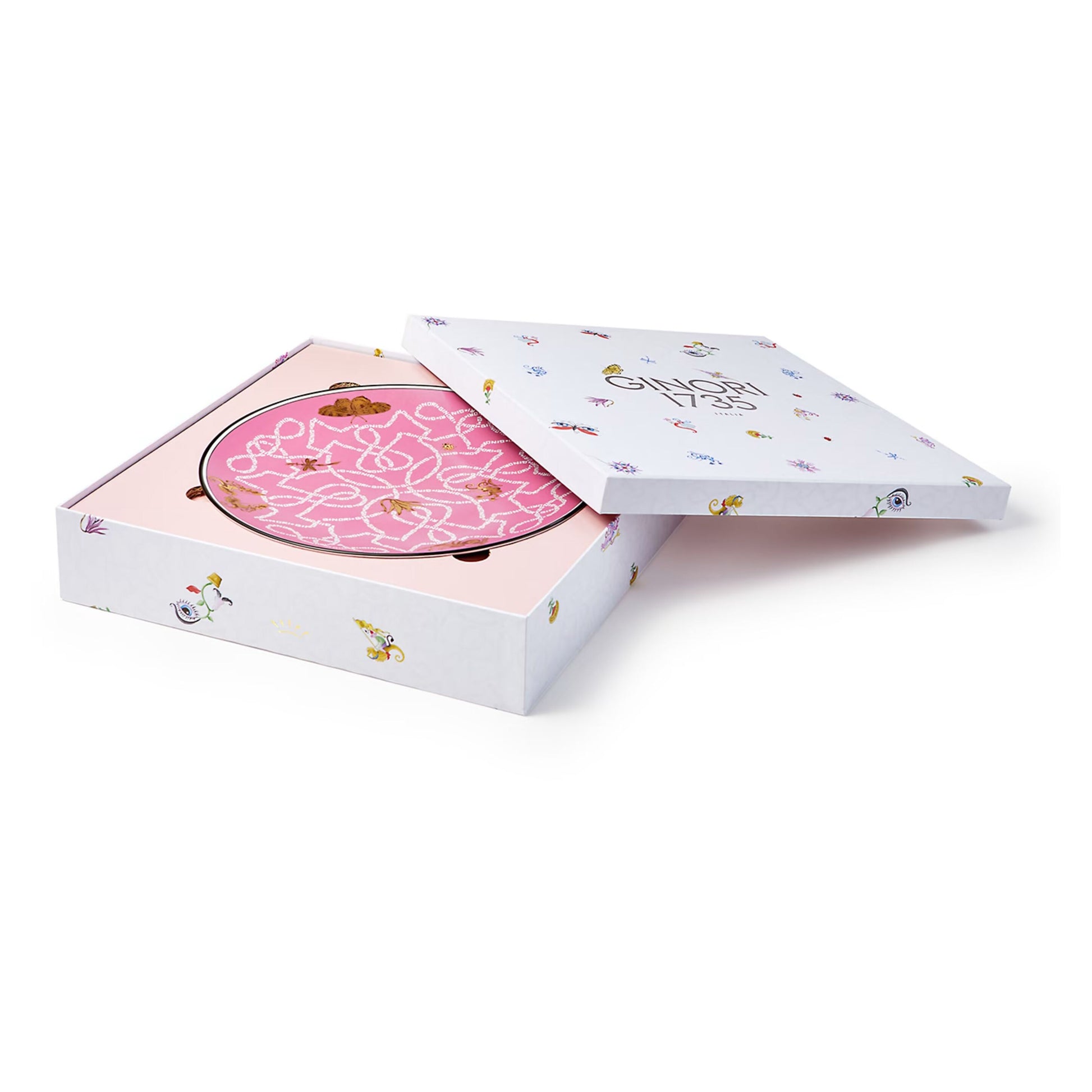 Piatto segnaposto Arcadia Rosa Ginori 1735