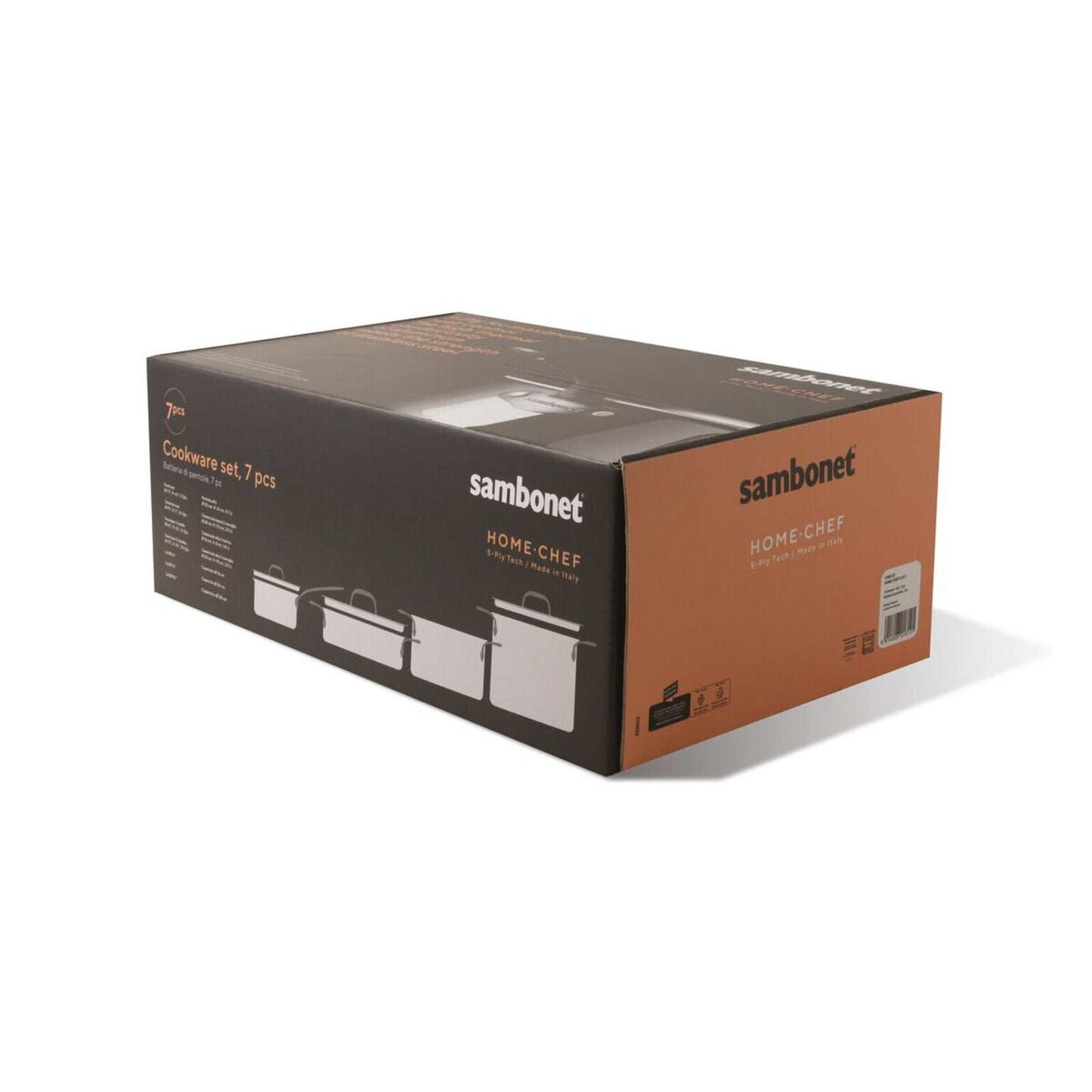 Home Chef Batteria di pentole 7 pezzi