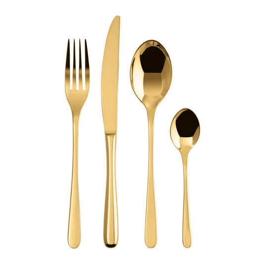 Servizio Tavola 24 Posate Taste PVD Gold