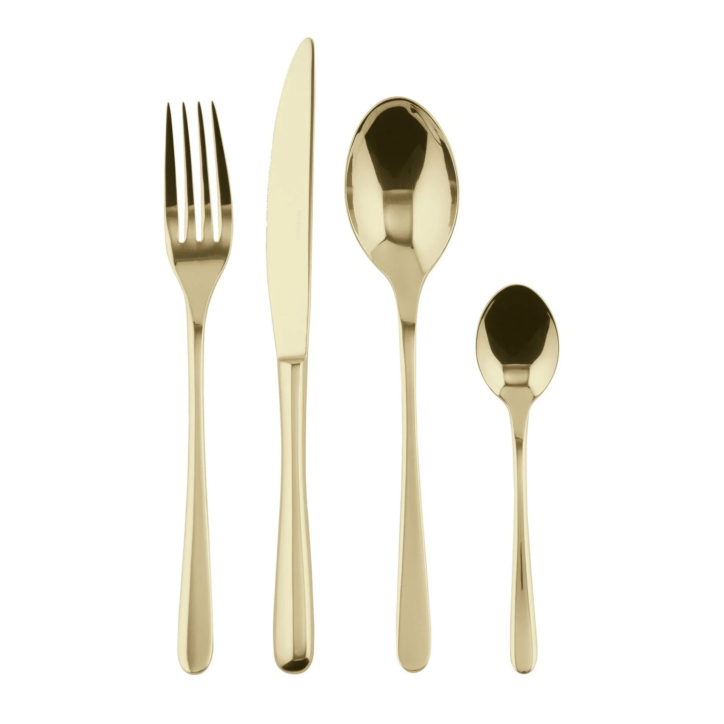 Servizio Tavola 24 Posate Taste PVD Champagne