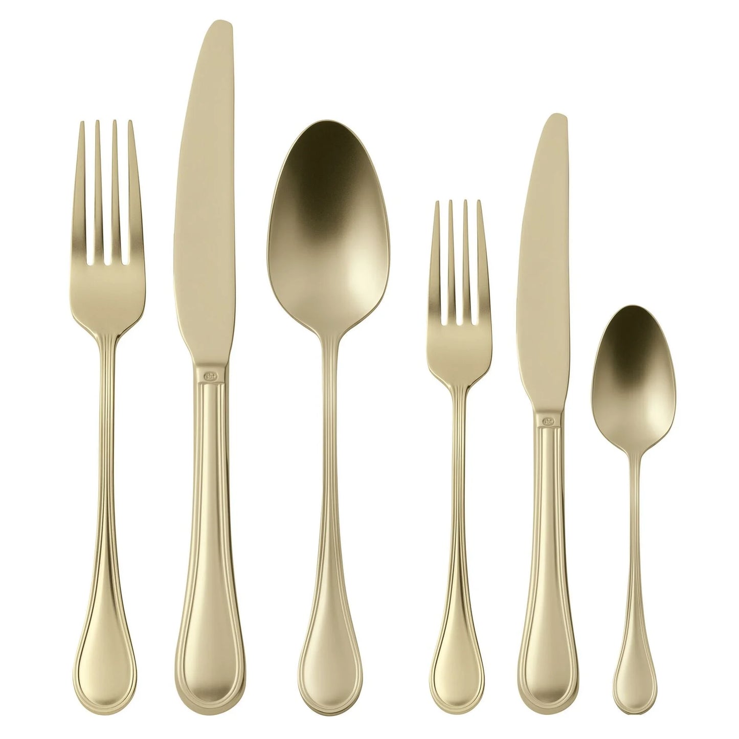 Servizio Tavola 36 Posate Royal Antique PVD Champagne