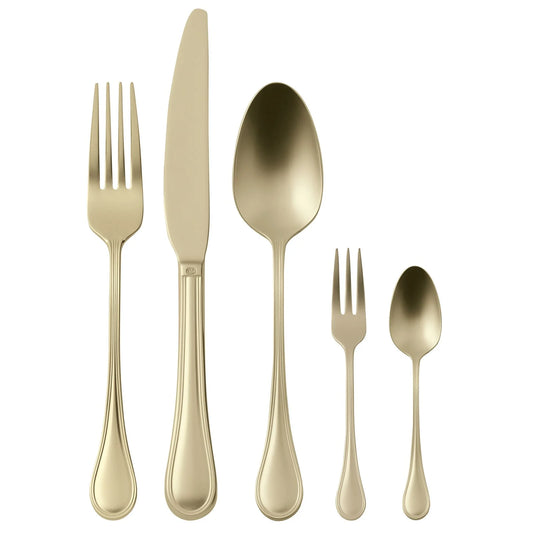 Servizio Tavola 60 Posate Royal Antique PVD Champagne
