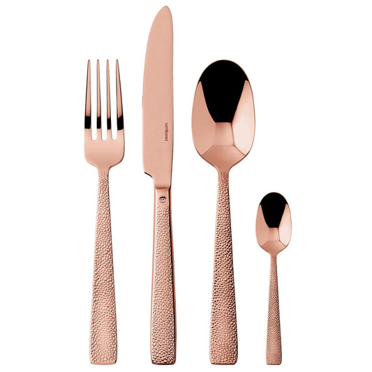 Siena Servizio tavola 24 posate Mirror Copper