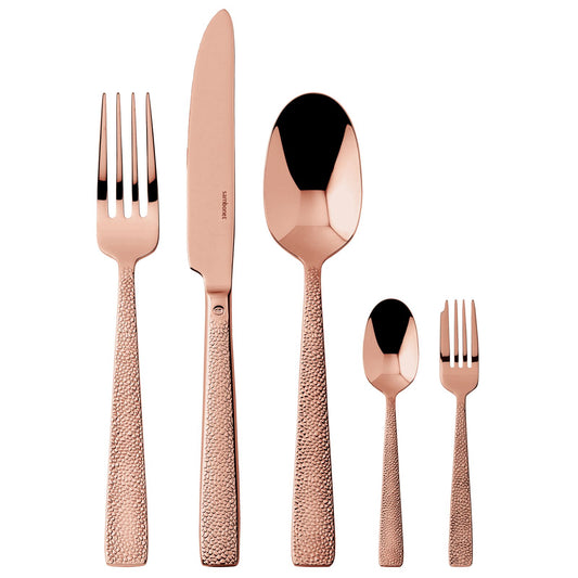Siena Servizio tavola 30 posate Mirror Copper