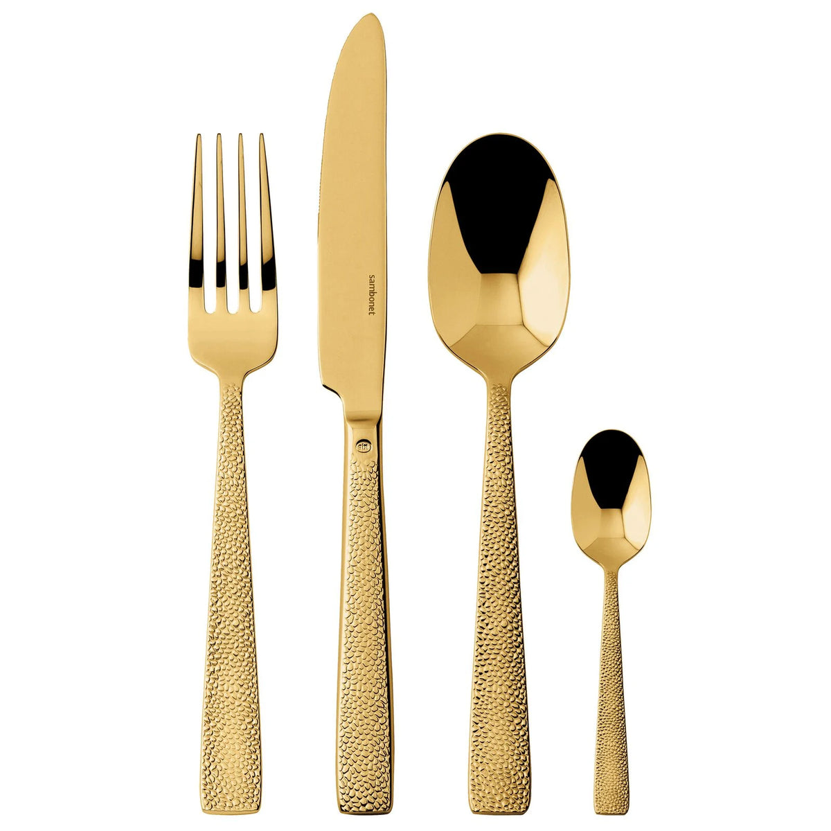 Siena Servizio tavola 24 posate Mirror Gold