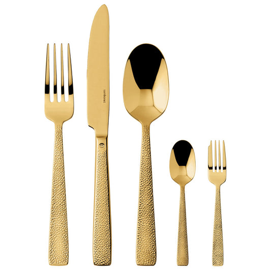 Siena Servizio tavola 30 posate Mirror Gold