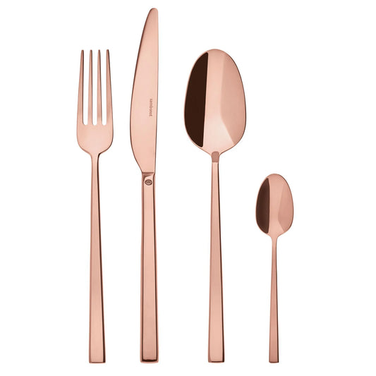 Rock Servizio tavola 24 posate Mirror PVD Copper