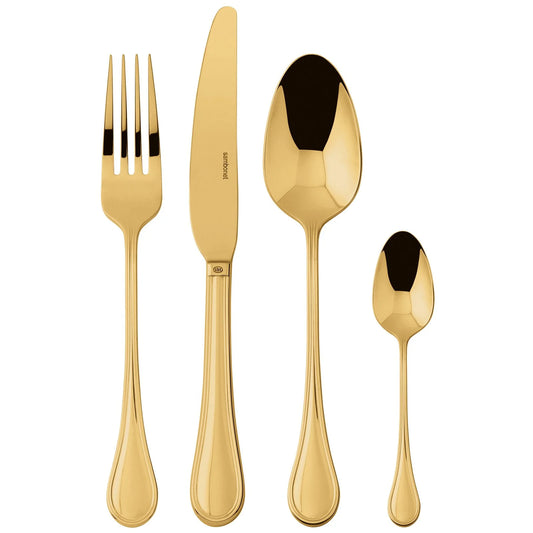 Servizio Tavola 24 Posate Royal PVD Gold