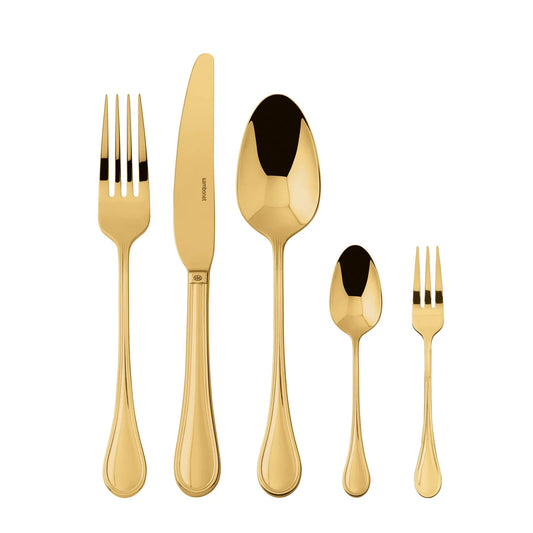 Servizio Tavola 60 Posate Royal PVD Gold
