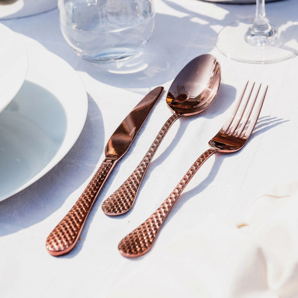 Taormina Servizio tavola 24 posate Mirror PVD Copper