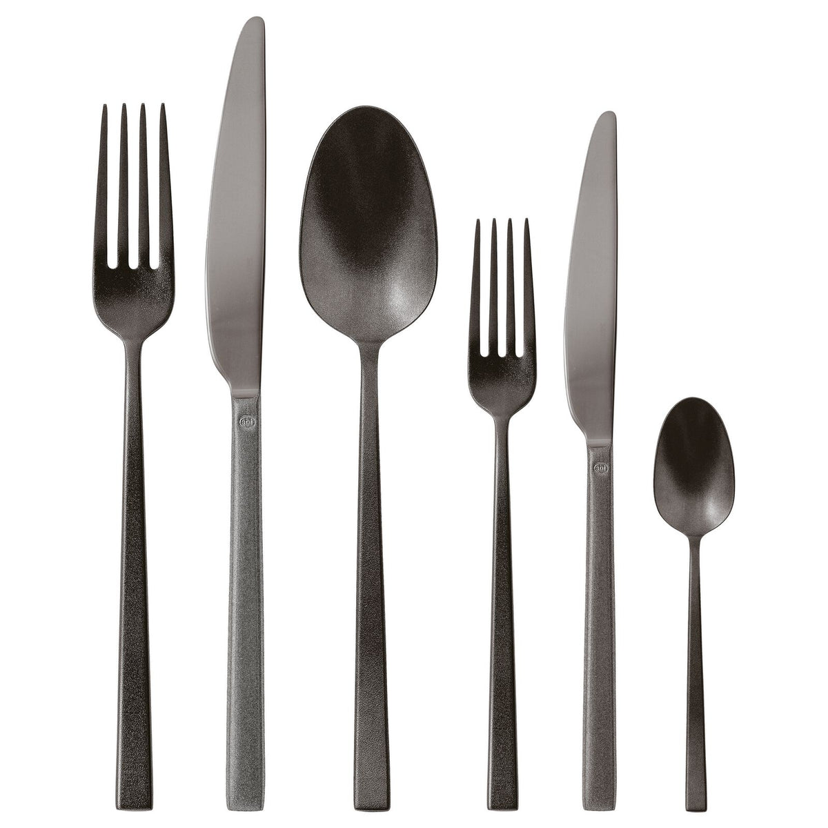 Rock Servizio tavola 36 posate Diamond PVD 2Black