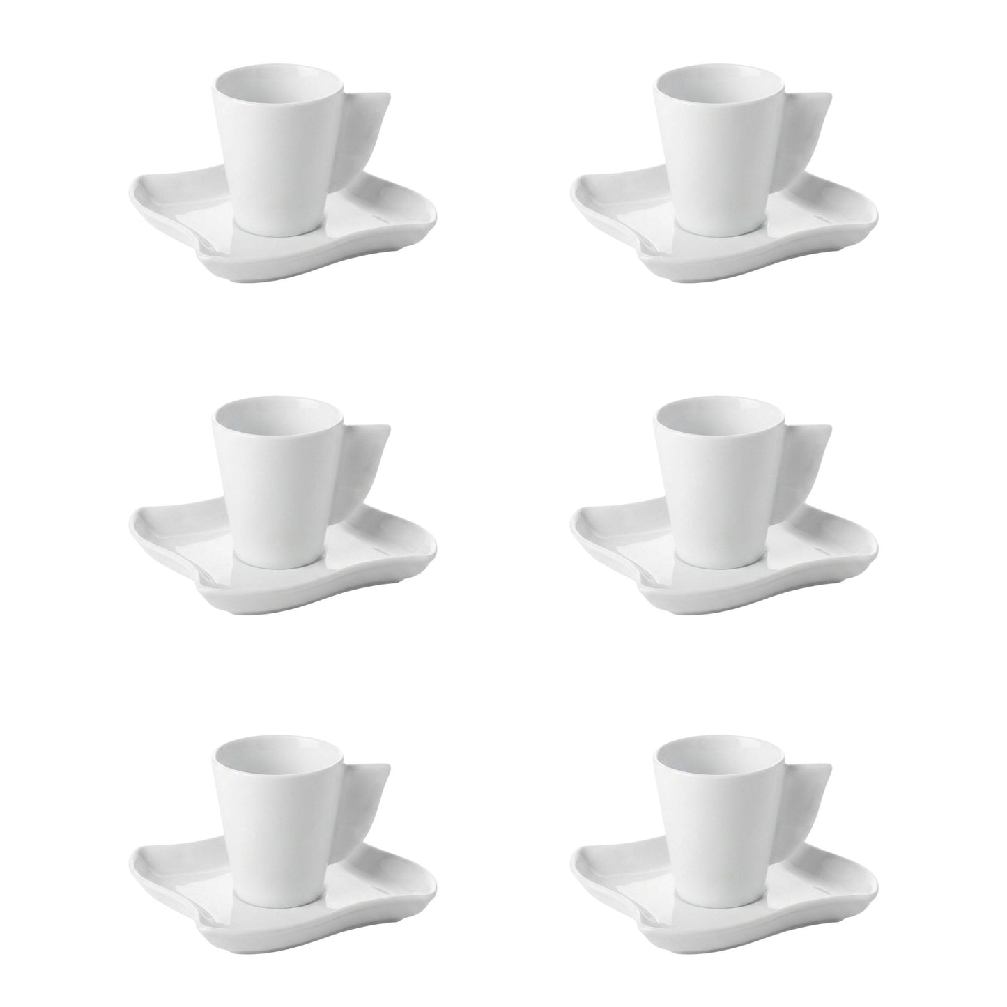 Sei Tazze Caffè Con piattino Dedalo Ginori Ginori 1735