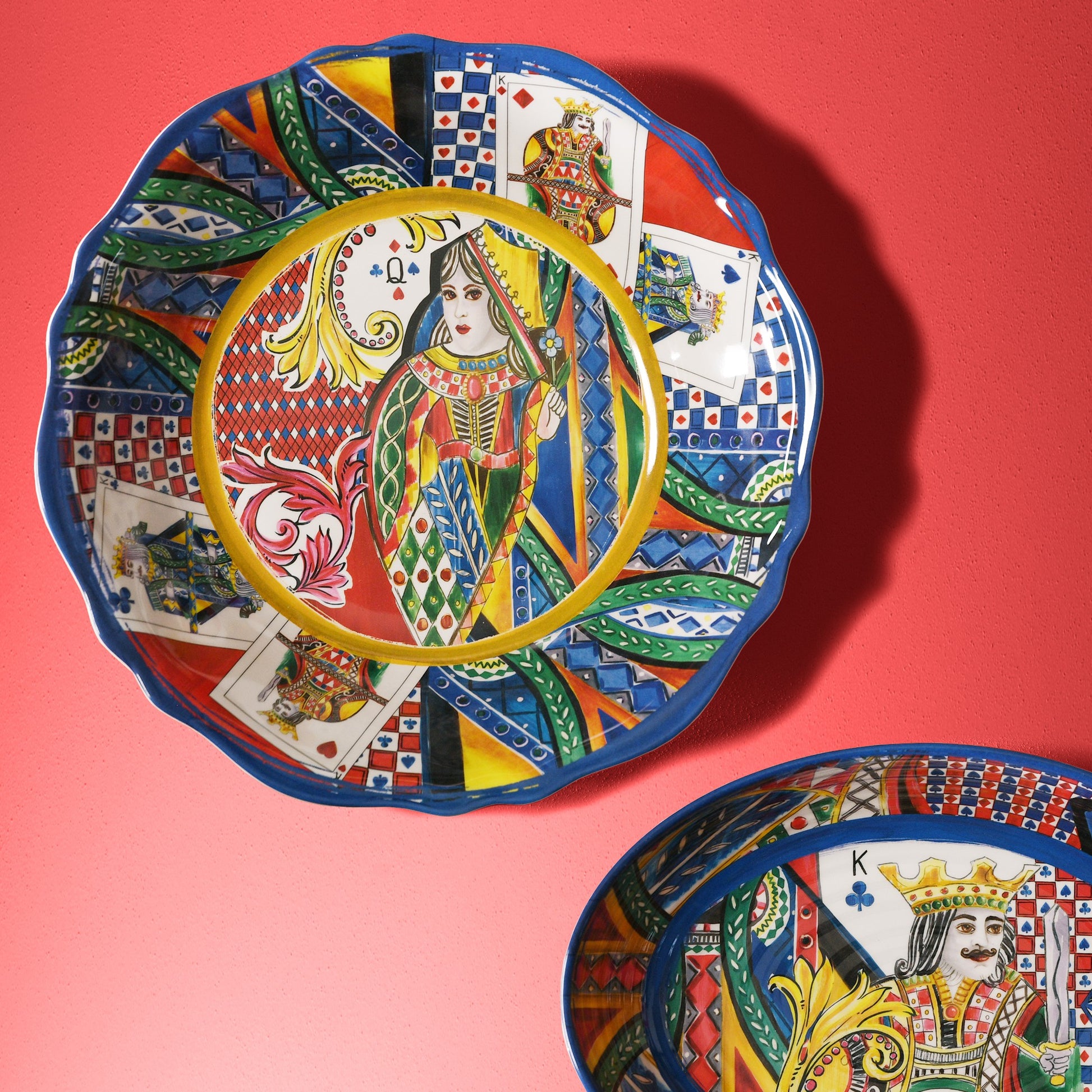 Centrotavola 35cm regina di cuori