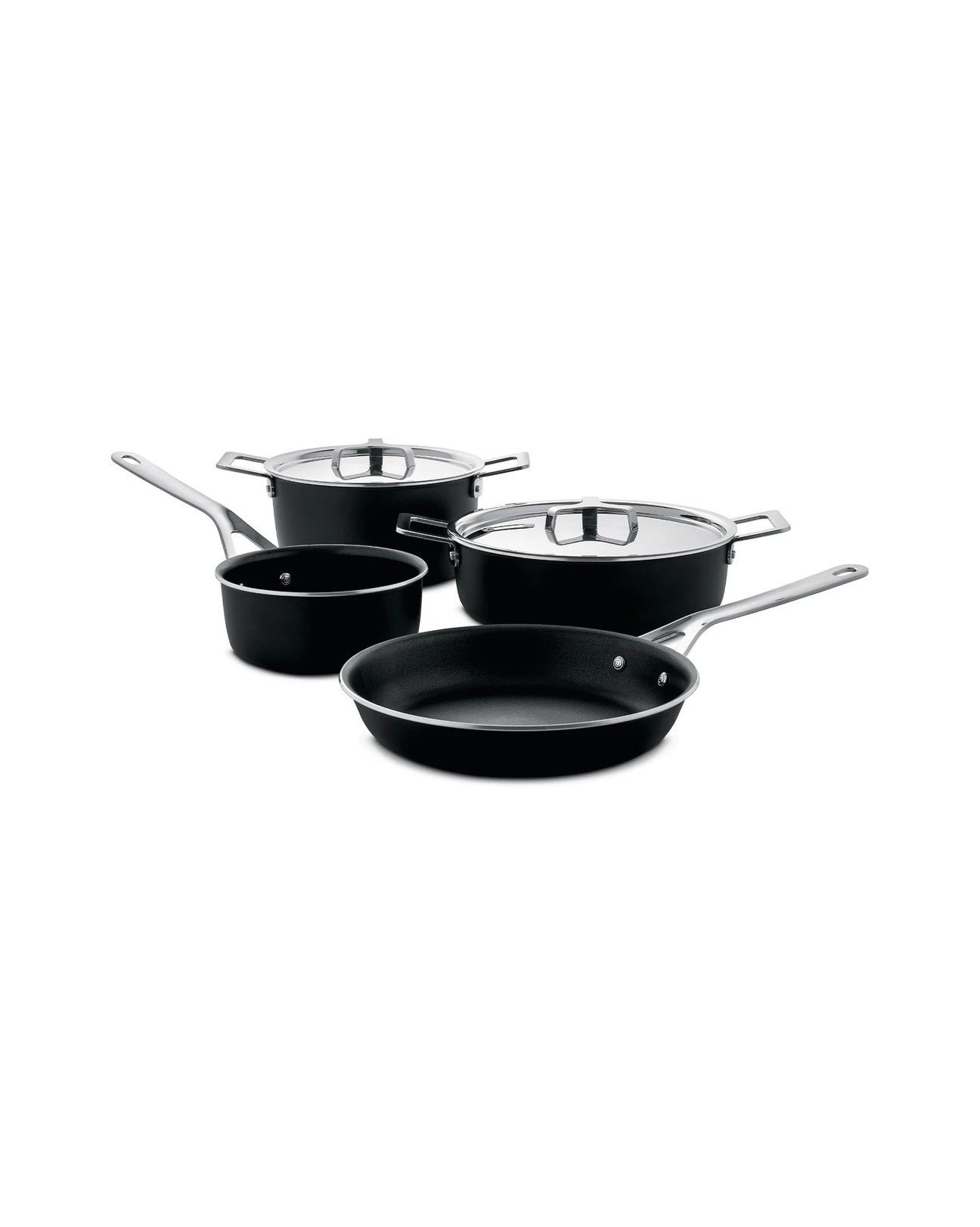 Batteria di pentole 6 pezzi pots&pans black