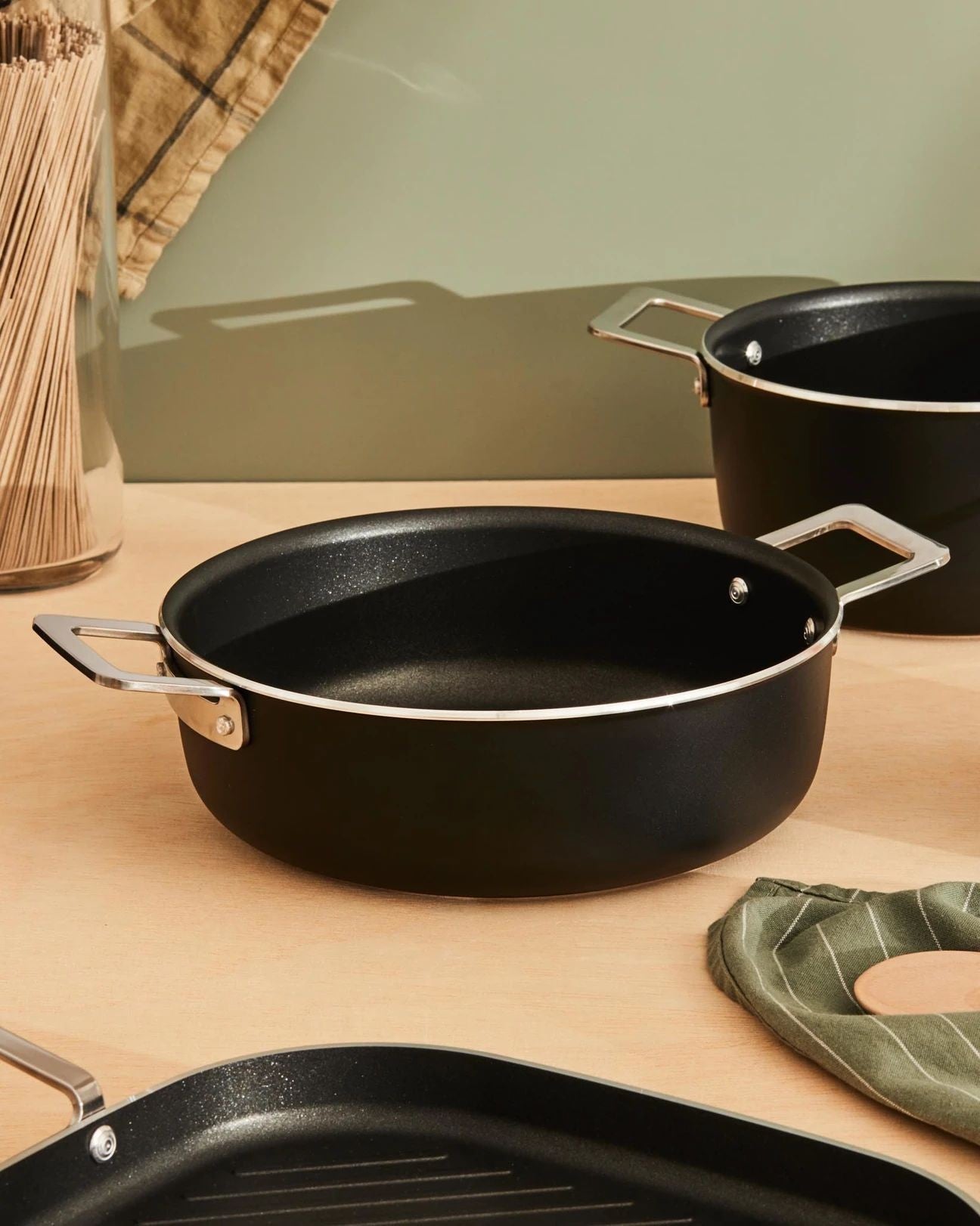 Batteria di pentole 6 pezzi pots&pans black