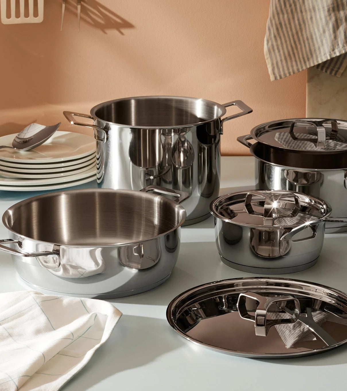 Batteria di pentole 7 pezzi pots&pans