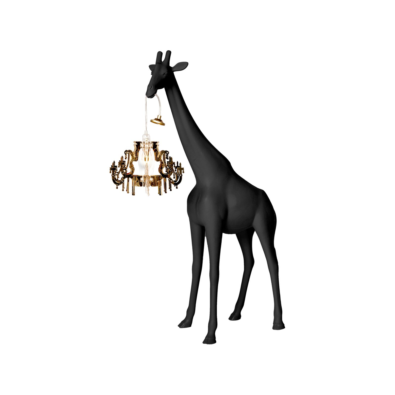 Lampada giraffa nera Giraffe in Love 100cm