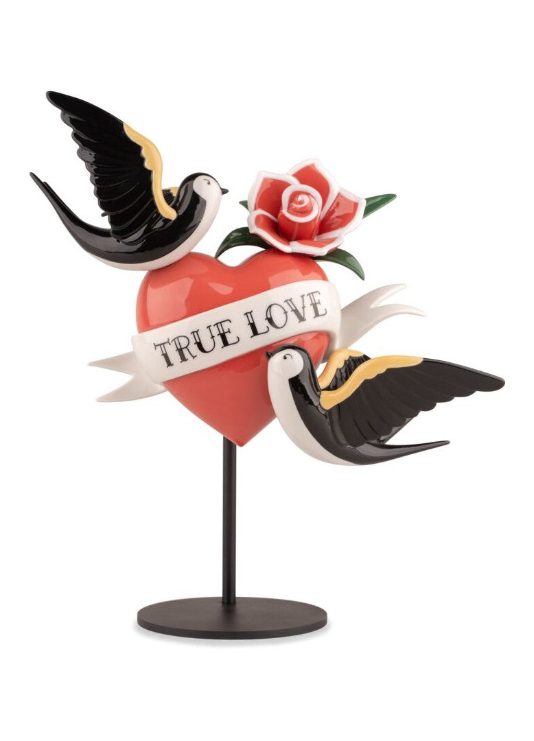 Cuore con rondini true love ink