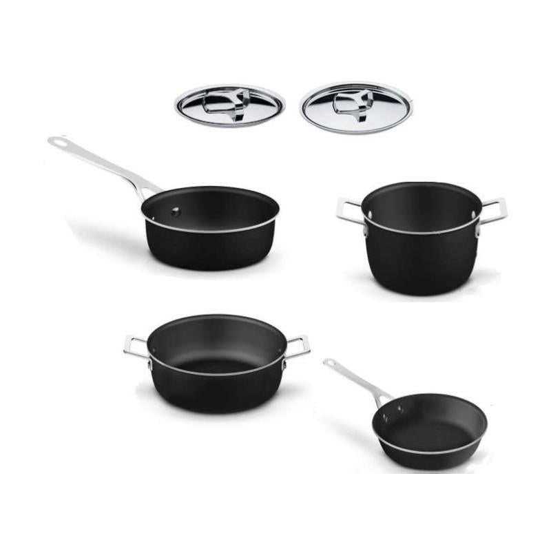 Batteria di pentole 6 pezzi pots&pans black