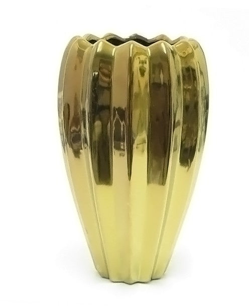 vaso in ceramica oro