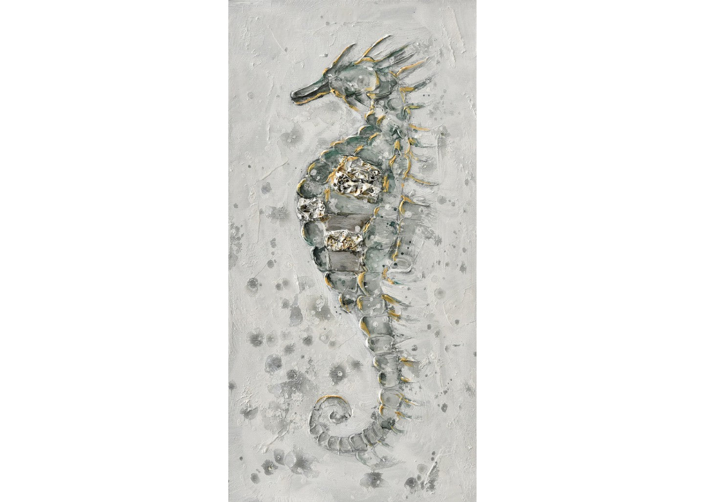 Quadro mare hippocampus 30x60cm