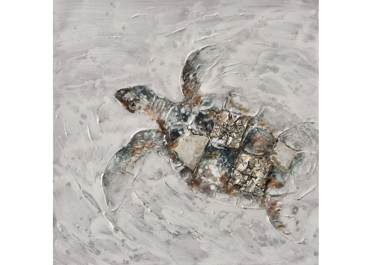 Quadro mare tortoise 60x60cm