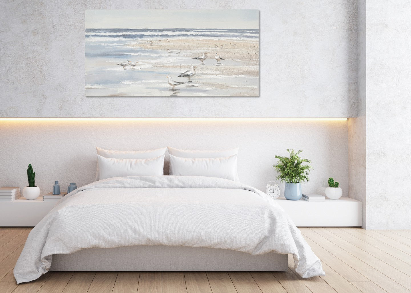 Quadro mare d'inverno 140x70cm