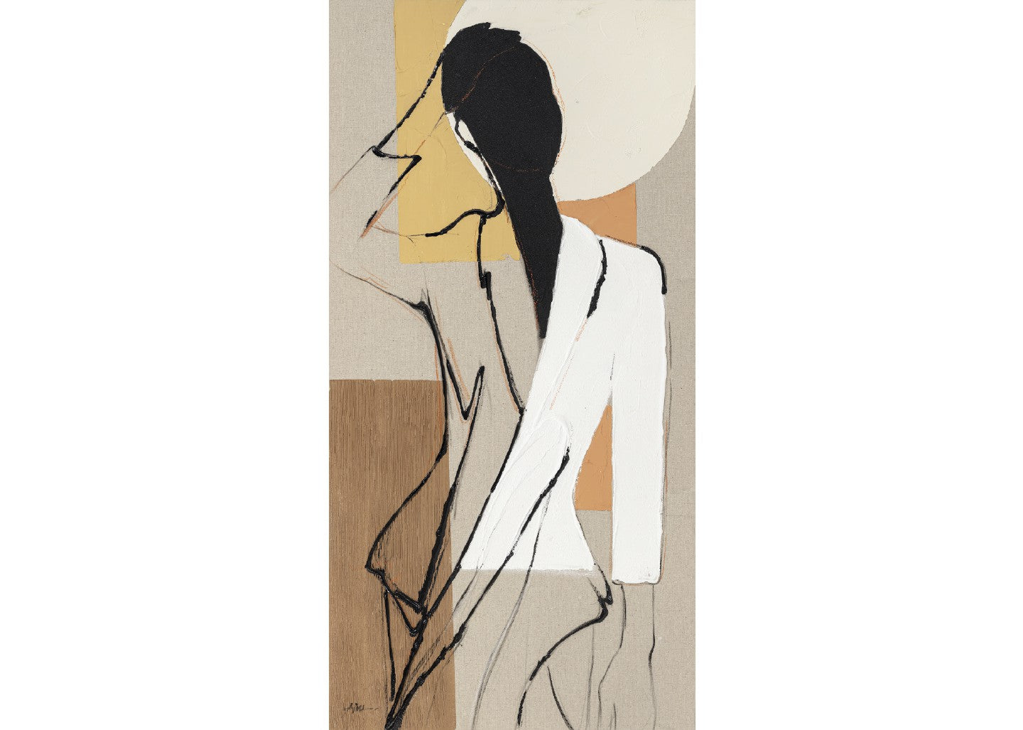 Quadro figurativo elegant shape 50x100cm