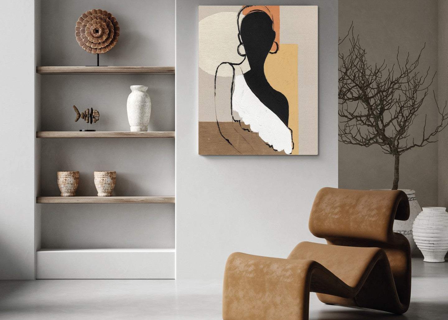 Quadro figurativo elegant shape 80x100cm