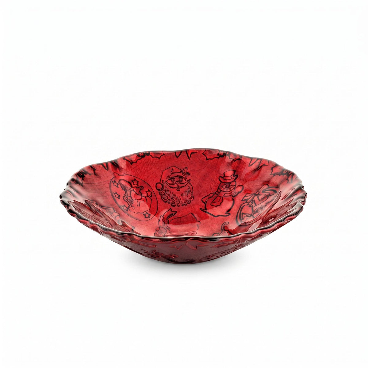 Xmas Is Magic Bolo Cm. 25 Decoro Rosso Glitter Ivv