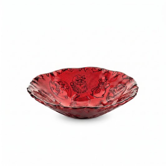 Xmas Is Magic Bolo Cm. 25 Decoro Rosso Glitter Ivv
