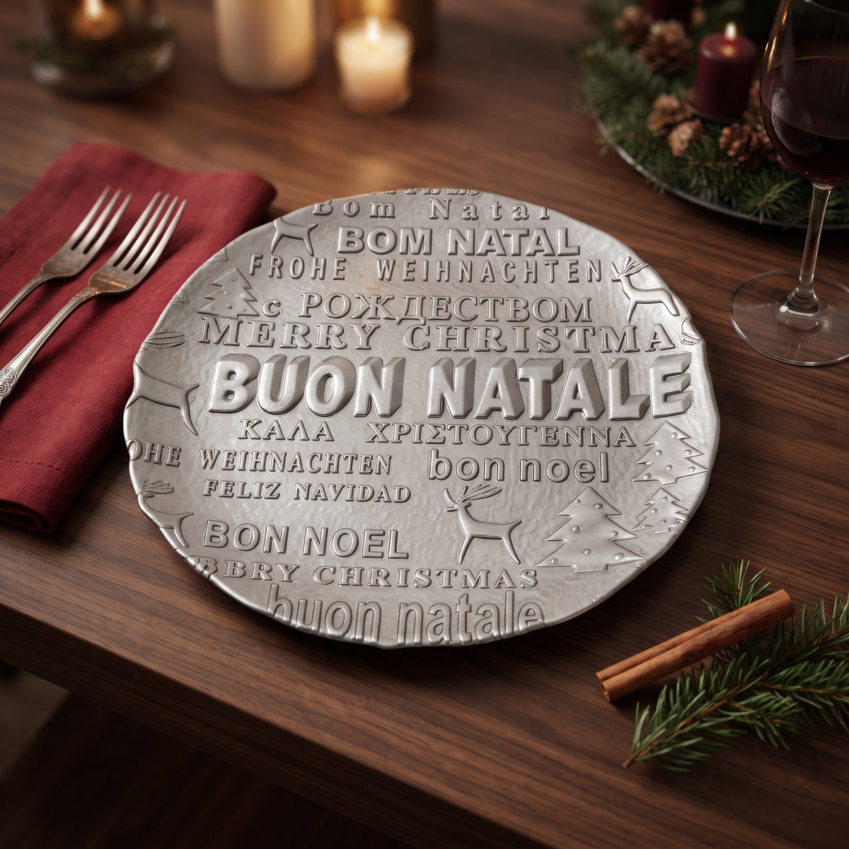 Piatto Buon Natale 32 Cm Xmas Ivv