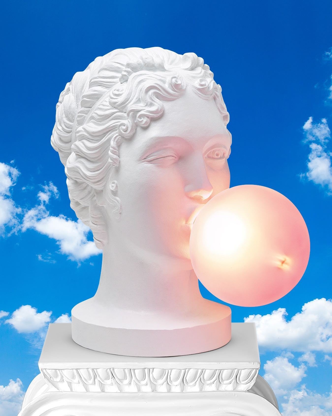 Lampada testa bubble gum Grace lamp