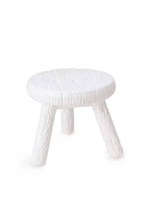 Sgabello bianco Milk Stool