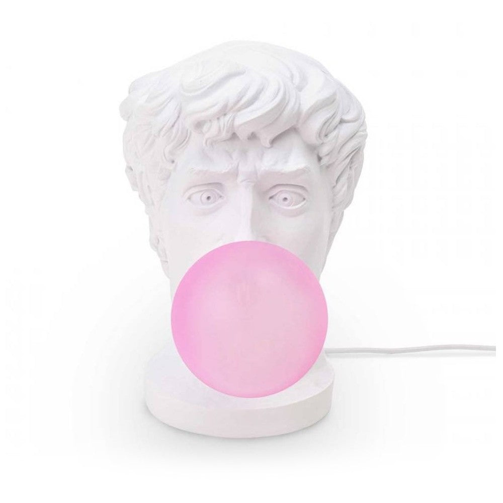 Lampada testa David bubble gum Wonder lamp