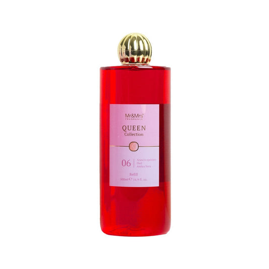 Ricarica 500ml Queen 06 arancio, legno di oud e ambra