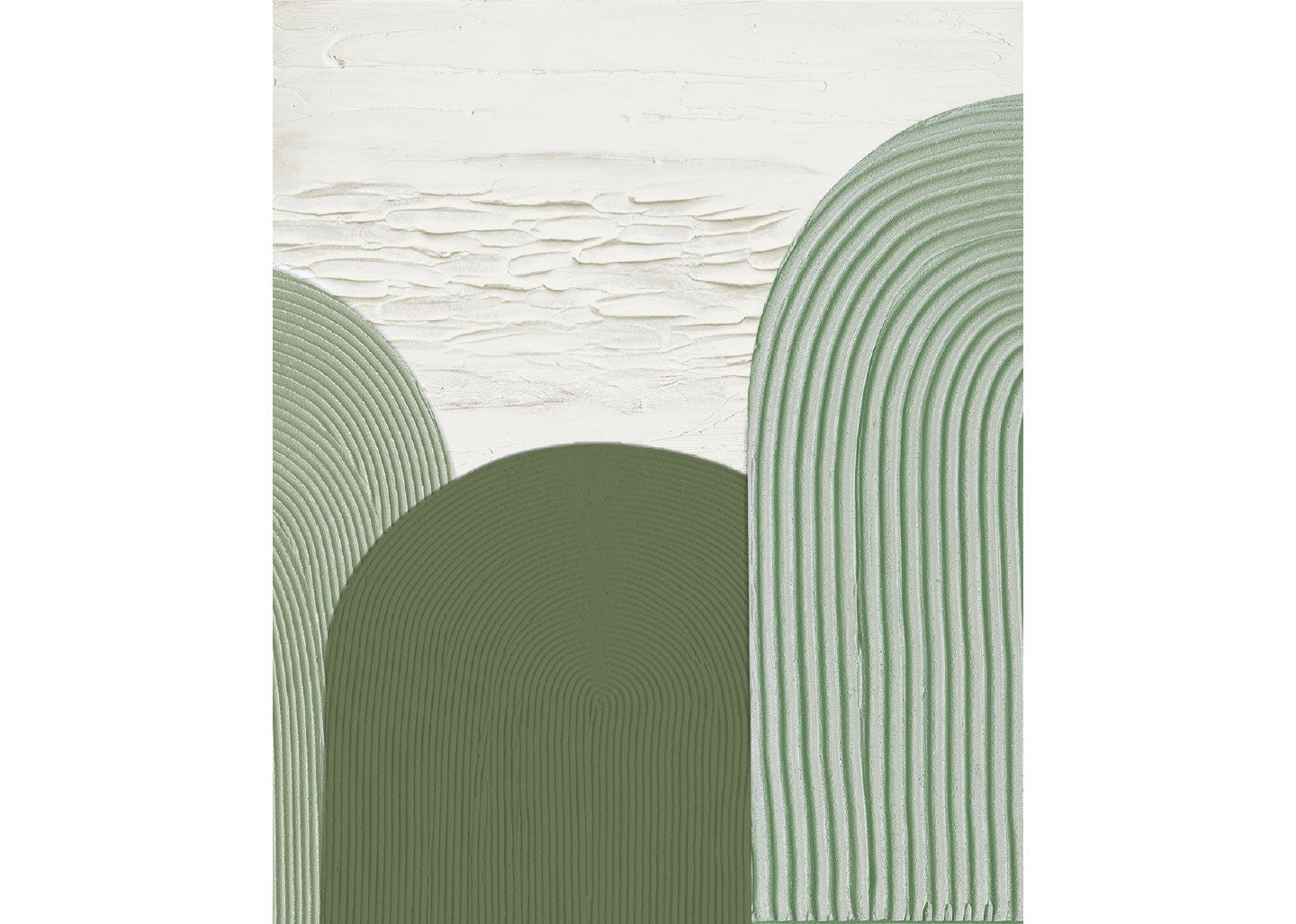 Quadro green curves 100cm