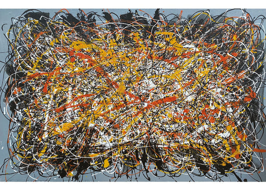 Quadro Omaggio a Pollock 150cm