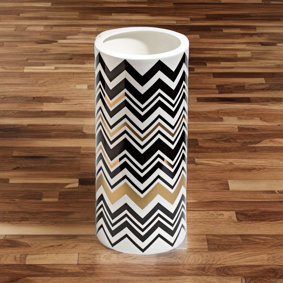 Vaso 36cm Zig Zag Gold