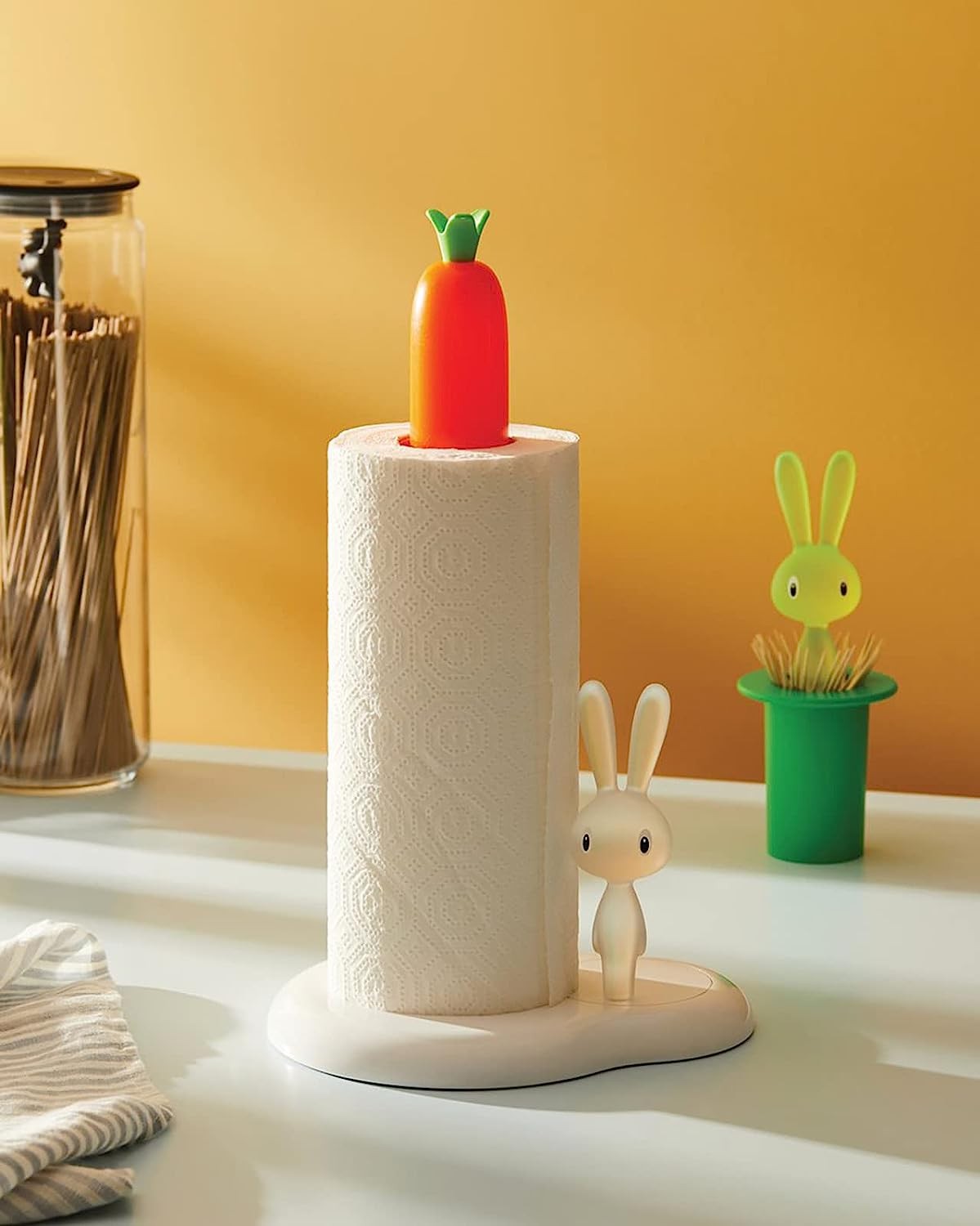 Portarotolo bianco 30cm Bunny & Carrot