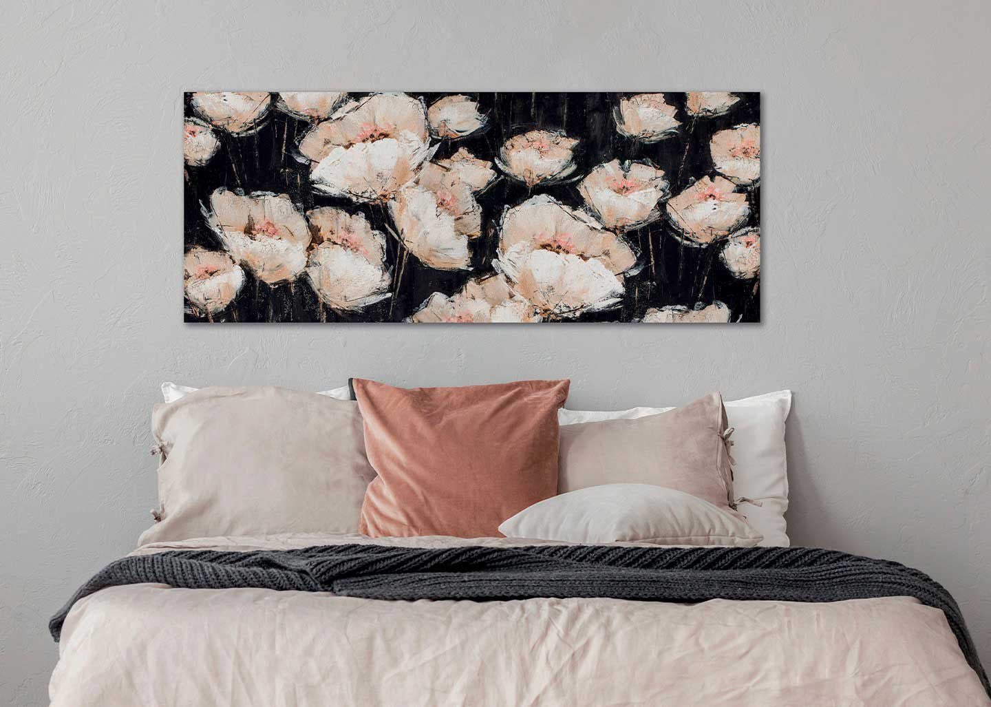 Quadro Fiori nella notte 150cm