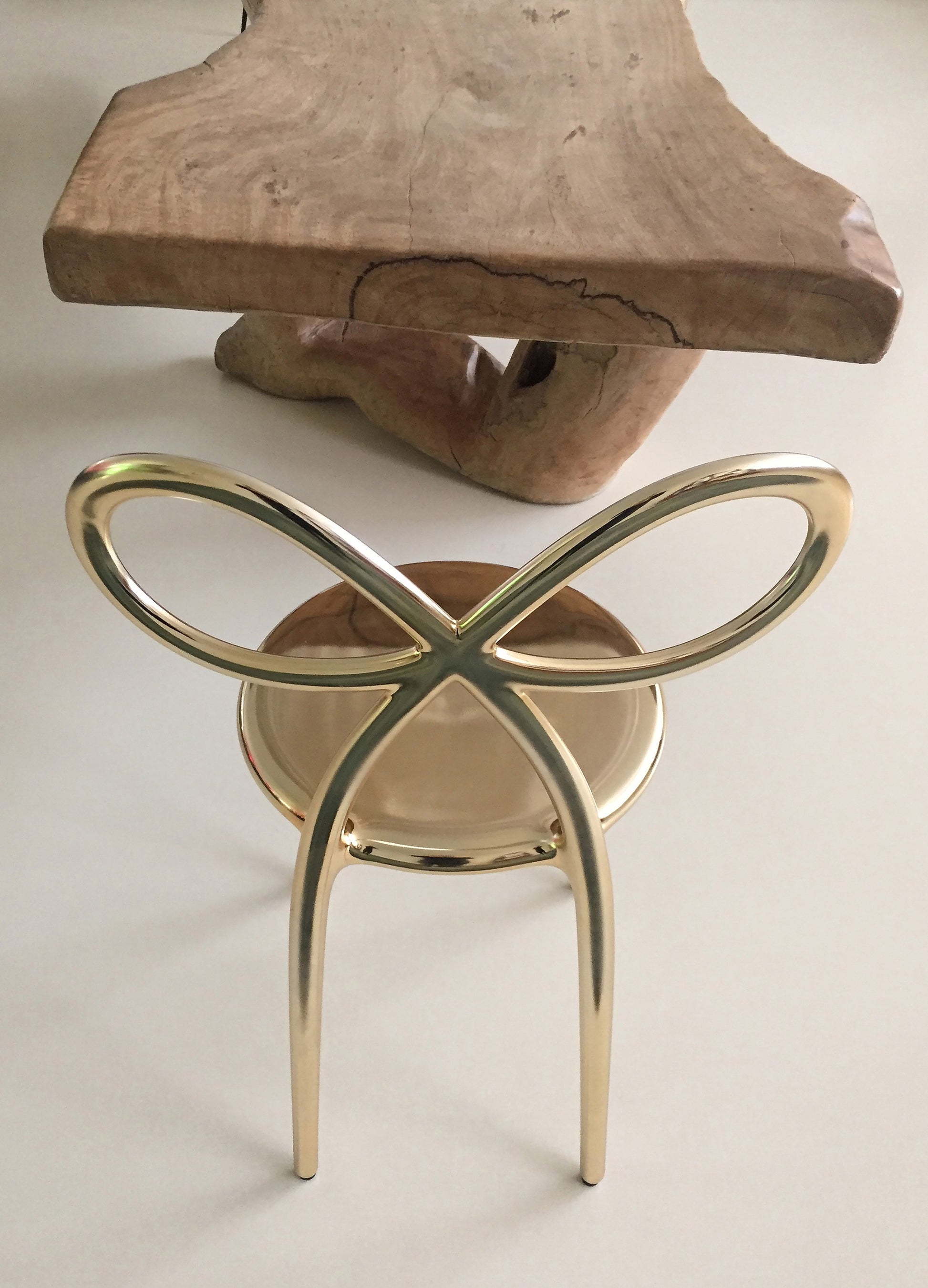 Set 2 sedie Ribbon Chair oro