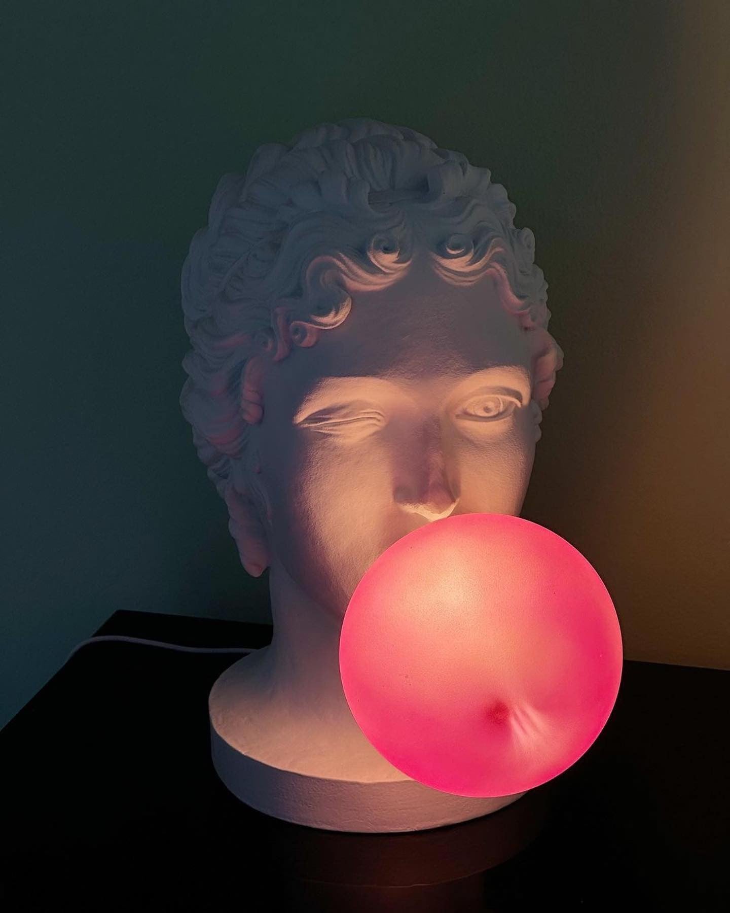 Lampada testa bubble gum Grace lamp